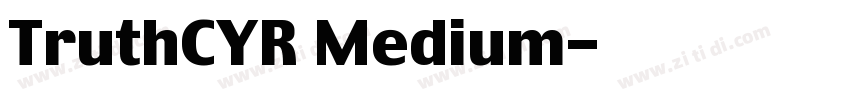 TruthCYR Medium字体转换